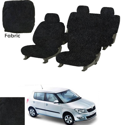 Crokrok Fabric Car Seat Cover For Ford Fabia(Front Detachable Headrest, Mono Back Seat, With Back Seat Arm Rest, 5 Seater, 2 Back Seat Head Rests)