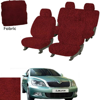 Crokrok Fabric Car Seat Cover For Skoda Laura(Front Detachable Headrest, Mono Back Seat, With Back Seat Arm Rest, 5 Seater, 2 Back Seat Head Rests)