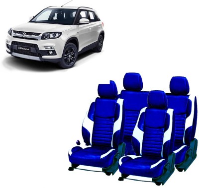 AutoSafe Leather Car Seat Cover For Maruti Vitara Brezza(4 Seater, 2 Back Seat Head Rests)