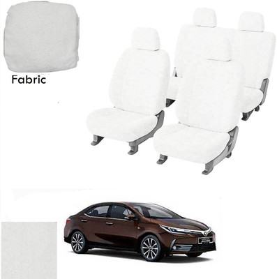 Crokrok Fabric Car Seat Cover For Toyota Corolla(Front Detachable Headrest, Mono Back Seat, With Back Seat Arm Rest, 5 Seater, 2 Back Seat Head Rests)