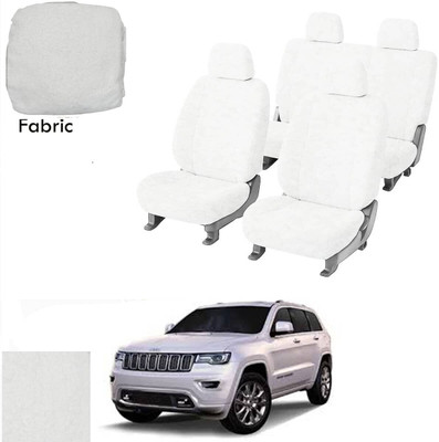 Crokrok Fabric Car Seat Cover For Fiat Jeep(Front Detachable Headrest, Mono Back Seat, With Back Seat Arm Rest, 5 Seater, 2 Back Seat Head Rests)