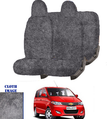REPLEY Cotton Car Seat Cover For Chevrolet Enjoy(Front Detachable Headrest, Without Back Seat Arm Rest, 8 Seater, 2 Back Seat Head Rests)