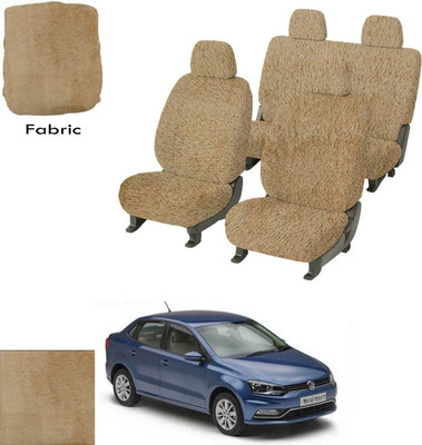 Crokrok Fabric Car Seat Cover For Volkswagen Ameo(Front Detachable Headrest, Mono Back Seat, With Back Seat Arm Rest, 5 Seater, 2 Back Seat Head Rests)