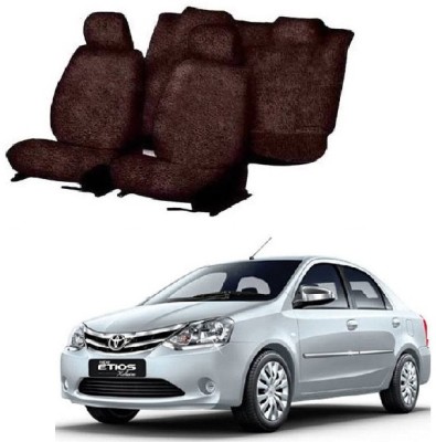 Autohug Cotton Car Seat Cover For Toyota Etios(Front Detachable Headrest, Mono Back Seat, Without Back Seat Arm Rest, 5 Seater, 2 Back Seat Head Rests)