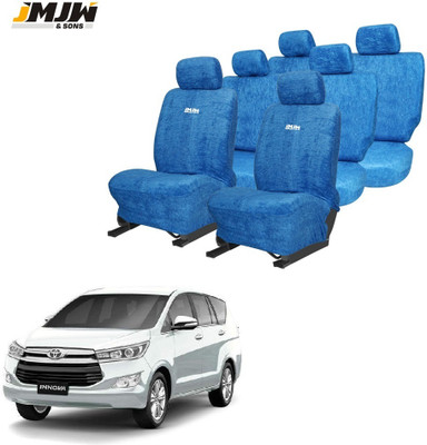 JMJW & SONS Cotton Car Seat Cover For Toyota Innova 7S(All Detachable Headrest, Split Back Seat, Without Back Seat Arm Rest, 7 Seater, 2 Back Seat Head Rests)