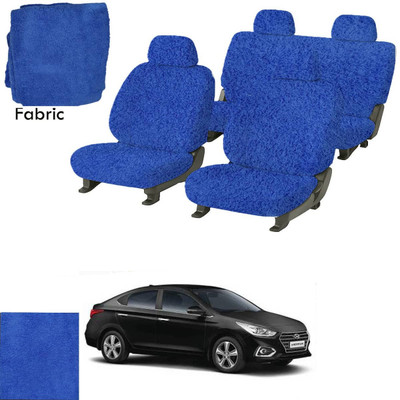 Crokrok Fabric Car Seat Cover For Hyundai Verna(Front Detachable Headrest, Mono Back Seat, With Back Seat Arm Rest, 5 Seater, 2 Back Seat Head Rests)