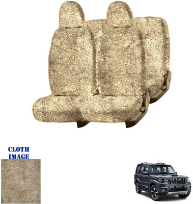 REPLEY Cotton Car Seat Cover For Mahindra Scorpio 7S Captain(Front Detachable Headrest, Without Back Seat Arm Rest, 7 Seater, 2 Back Seat Head Rests)