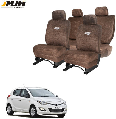 JMJW & SONS Cotton Car Seat Cover For Hyundai i20(Front Detachable Headrest, Mono Back Seat, Without Back Seat Arm Rest, 5 Seater)