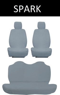 Autoxygen Cotton Car Seat Cover For Chevrolet Spark(Front Detachable Headrest, Mono Back Seat, Without Back Seat Arm Rest, 5 Seater, 2 Back Seat Head Rests)