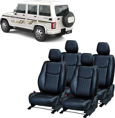 Luxury Premium Leather Car Seat Cover For Mahindra Bolero 7S(Detachable Head Rest, Mono Back Seat, 7 Seater)