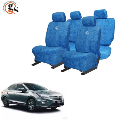 GSE Cotton Car Seat Cover For Honda City 1.3/1.5(All Detachable Headrest, Mono Back Seat, With Back Seat Arm Rest, 5 Seater, 2 Back Seat Head Rests)