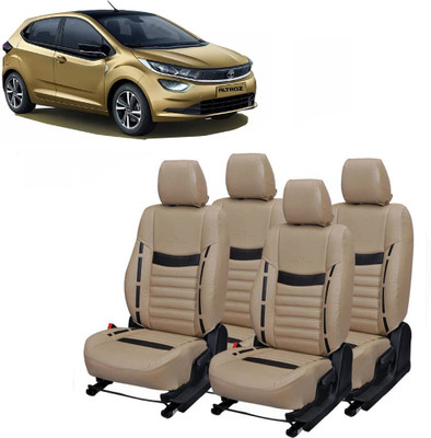 JMDi PU Leather Car Seat Cover For Tata Altroz(Fixed Head Rest, Mono Back Seat, Without Back Seat Arm Rest, 5 Seater, 2 Back Seat Head Rests)