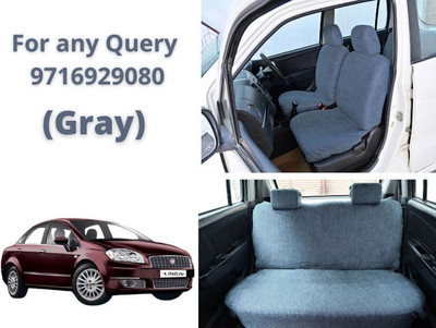 Chiefride Cotton Car Seat Cover For Fiat Linea(All Detachable Headrest, With Back Seat Arm Rest, 5 Seater, 2 Back Seat Head Rests)