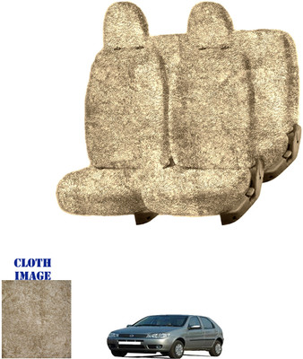REPLEY Cotton Car Seat Cover For Fiat Palio Stile(Front Detachable Headrest, Without Back Seat Arm Rest, 5 Seater)