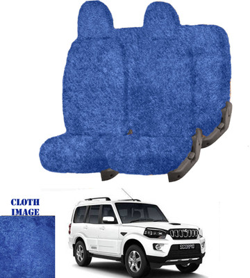 REPLEY Cotton Car Seat Cover For Mahindra Scorpio(Front Detachable Headrest, Without Back Seat Arm Rest, 7 Seater, 2 Back Seat Head Rests)