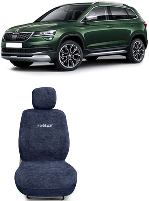 Kingsway Cotton Car Seat Cover For Skoda(Fixed Head Rest, 5 Seater)