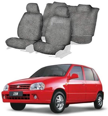 Autohug Cotton Car Seat Cover For Maruti Zen(All Detachable Headrest, Mono Back Seat, Without Back Seat Arm Rest, 5 Seater, 2 Back Seat Head Rests)