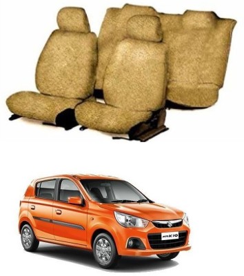 CushionCrafters Cotton Car Seat Cover For Maruti Alto K10(5 Seater, 2 Back Seat Head Rests)