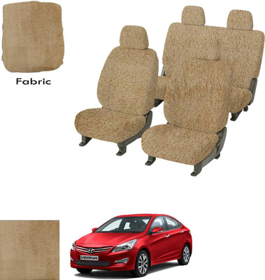 Crokrok Fabric Car Seat Cover For Hyundai Fluidic Verna(Front Detachable Headrest, Mono Back Seat, With Back Seat Arm Rest, 5 Seater, 2 Back Seat Head Rests)