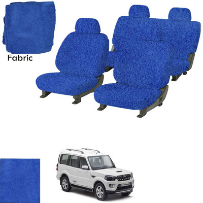 Crokrok Fabric Car Seat Cover For Mahindra New Scorpio(Front Detachable Headrest, Mono Back Seat, With Back Seat Arm Rest, 5 Seater, 2 Back Seat Head Rests)