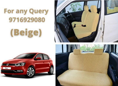Chiefride Cotton Car Seat Cover For Volkswagen Polo(All Detachable Headrest, Without Back Seat Arm Rest, 5 Seater, 2 Back Seat Head Rests)