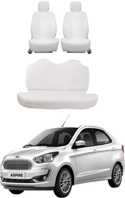 Autoxygen Cotton Car Seat Cover For Ford Aspire(Front Detachable Headrest, Mono Back Seat, With Back Seat Arm Rest, 5 Seater, 2 Back Seat Head Rests)
