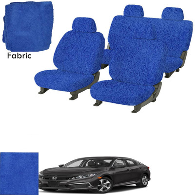 Crokrok Fabric Car Seat Cover For Honda Civic(Front Detachable Headrest, Mono Back Seat, With Back Seat Arm Rest, 5 Seater, 2 Back Seat Head Rests)