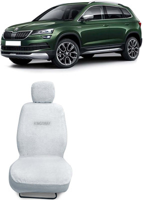 Kingsway Cotton Car Seat Cover For Skoda(Fixed Head Rest, 5 Seater)