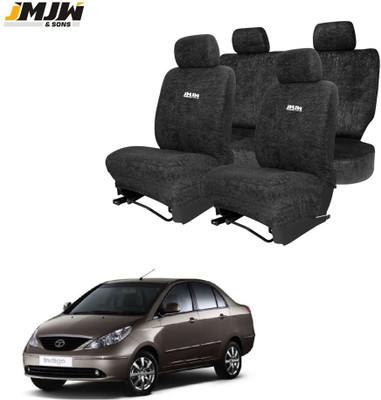 JMJW & SONS Cotton Car Seat Cover For Tata Indigo(Front Detachable Headrest, Mono Back Seat, Without Back Seat Arm Rest, 5 Seater)