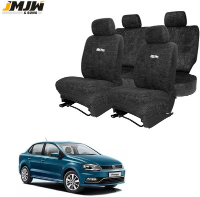 JMJW & SONS Cotton Car Seat Cover For Volkswagen Ameo(All Detachable Headrest, Mono Back Seat, Without Back Seat Arm Rest, 5 Seater, 2 Back Seat Head Rests)