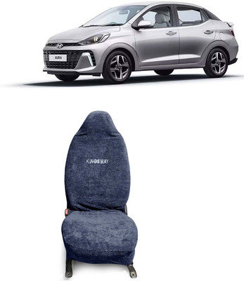 Kingsway Cotton Car Seat Cover For Hyundai Aura(Fixed Head Rest, 5 Seater)