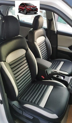 autodesign PU Leather Car Seat Cover For Honda WRV(Front Detachable Headrest, Mono Back Seat, Without Back Seat Arm Rest, 5 Seater)