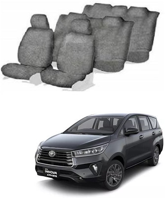 Autohug Cotton Car Seat Cover For Toyota Innova Crysta(All Detachable Headrest, Split Back Seat, With Back Seat Arm Rest, 8 Seater, 2 Back Seat Head Rests)