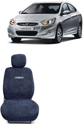Kingsway Cotton Car Seat Cover For Hyundai Verna(Fixed Head Rest, 5 Seater)