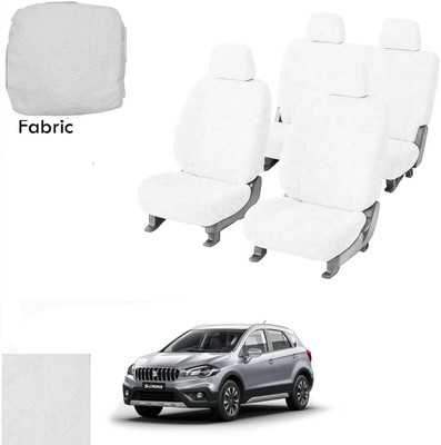 Crokrok Fabric Car Seat Cover For Chevrolet Sail UVA(Front Detachable Headrest, Mono Back Seat, With Back Seat Arm Rest, 5 Seater, 2 Back Seat Head Rests)