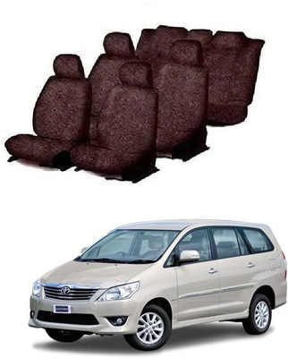 CoverCrafters Cotton Car Seat Cover For Toyota Innova 8S(All Detachable Headrest, Split Back Seat, Without Back Seat Arm Rest, 8 Seater, 2 Back Seat Head Rests)