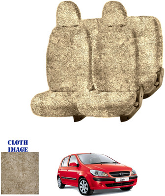 REPLEY Cotton Car Seat Cover For Hyundai Getz Prime(Front Detachable Headrest, Without Back Seat Arm Rest, 5 Seater, 2 Back Seat Head Rests)