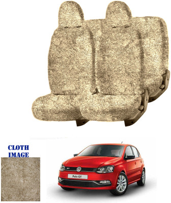 REPLEY Cotton Car Seat Cover For Volkswagen Polo GT(Front Detachable Headrest, Without Back Seat Arm Rest, 5 Seater, 2 Back Seat Head Rests)