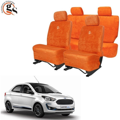 GSE Cotton Car Seat Cover For Ford Aspire(All Detachable Headrest, Mono Back Seat, With Back Seat Arm Rest, 5 Seater, 2 Back Seat Head Rests)