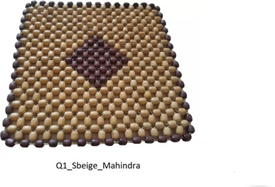 Q1 Beads Wooden Car Seat Cover For Universal For Car Mahindra(4 Seater)