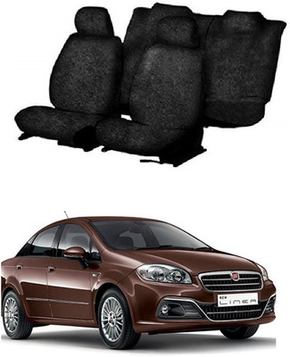Autohug Cotton Car Seat Cover For Fiat Linea(All Detachable Headrest, Mono Back Seat, With Back Seat Arm Rest, 5 Seater, 2 Back Seat Head Rests)