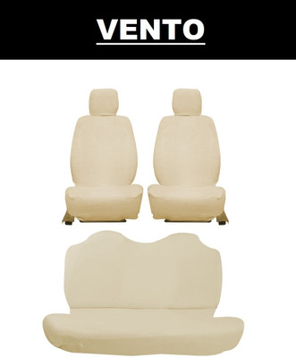 Autoxygen Cotton Car Seat Cover For Volkswagen Vento(Front Detachable Headrest, Mono Back Seat, Without Back Seat Arm Rest, 5 Seater, 2 Back Seat Head Rests)