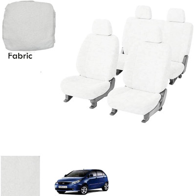 Crokrok Fabric Car Seat Cover For Tata Vista(Front Detachable Headrest, Mono Back Seat, With Back Seat Arm Rest, 5 Seater, 2 Back Seat Head Rests)