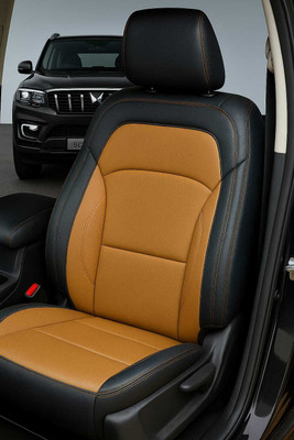 ATI PU Leather Car Seat Cover For Mahindra New Scorpio(All Detachable Headrest, Split Back Seat, With Back Seat Arm Rest, 7 Seater, 2 Back Seat Head Rests)