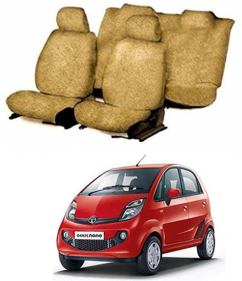 Autohug Cotton Car Seat Cover For Tata Nano(Fixed Head Rest, Mono Back Seat, Without Back Seat Arm Rest, 5 Seater, 2 Back Seat Head Rests)