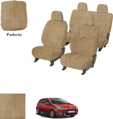 Crokrok Fabric Car Seat Cover For Fiat Grand Punto(Front Detachable Headrest, Mono Back Seat, With Back Seat Arm Rest, 5 Seater, 2 Back Seat Head Rests)