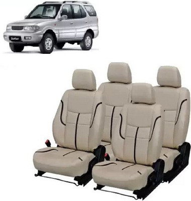 autodesign PU Leather Car Seat Cover For Tata Safari Dicor(All Detachable Headrest, Split Back Seat, With Back Seat Arm Rest, 7 Seater, 2 Back Seat Head Rests)