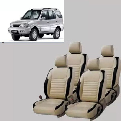 autodesign PU Leather Car Seat Cover For Tata Safari Dicor(All Detachable Headrest, Split Back Seat, With Back Seat Arm Rest, 7 Seater, 2 Back Seat Head Rests)