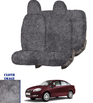 REPLEY Cotton Car Seat Cover For Fiat Linea Classic(Front Detachable Headrest, Without Back Seat Arm Rest, 5 Seater, 2 Back Seat Head Rests)