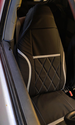 srq PU Leather Car Seat Cover For Maruti Eeco 5S(Fixed Head Rest, Mono Back Seat, 5 Seater, 2 Back Seat Head Rests)